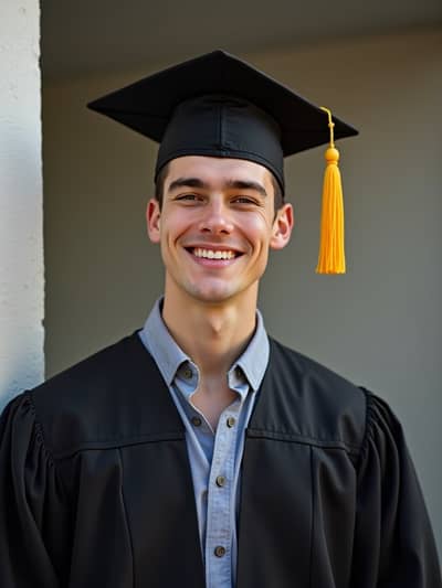 PhotoForge AI graduation photo sample 35 - Studio quality AI generated photography