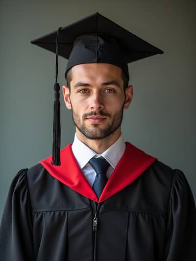 Graduation style photo 48 created with AI technology - PhotoForge professional photography