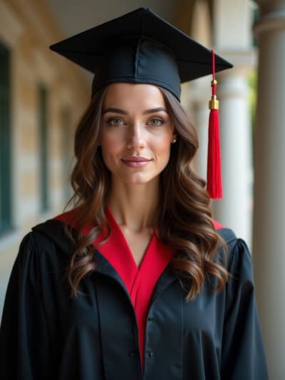 AI photography example 49 - graduation photos generated by artificial intelligence