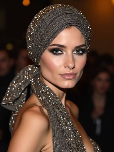 AI photography example 19 - hair scarves photos generated by artificial intelligence