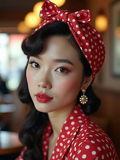 AI photography example 24 - hair scarves photos generated by artificial intelligence