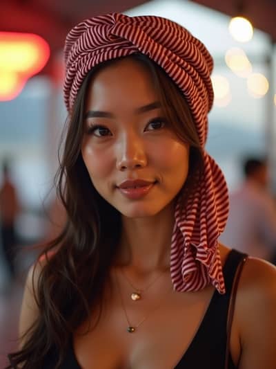 AI photography example 34 - hair scarves photos generated by artificial intelligence