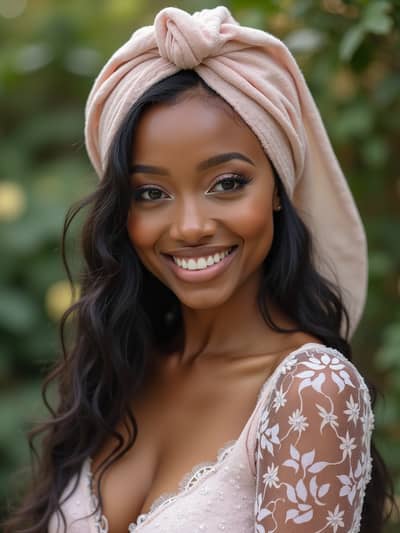 AI photography example 44 - hair scarves photos generated by artificial intelligence