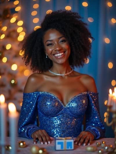 AI photography example 4 - hanukkah photos generated by artificial intelligence