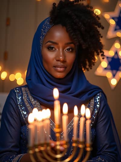Professional hanukkah AI photo 12 - High quality artificial intelligence photography
