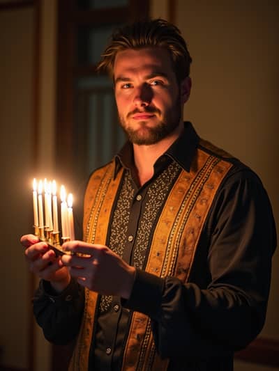 AI photography example 24 - hanukkah photos generated by artificial intelligence