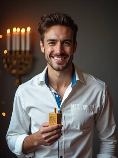 AI photography example 29 - hanukkah photos generated by artificial intelligence