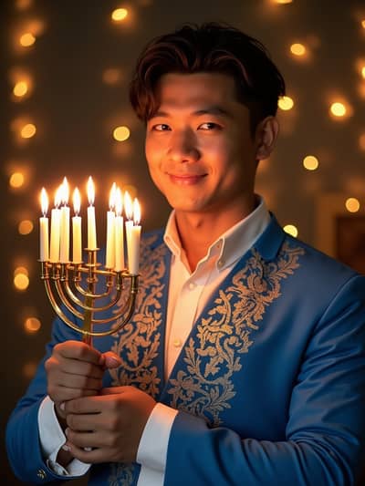 PhotoForge AI hanukkah photo sample 50 - Studio quality AI generated photography