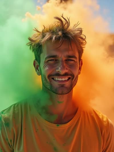 Professional holi AI photo 12 - High quality artificial intelligence photography