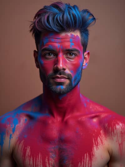 AI generated holi photo example 16 - Professional holi photography by PhotoForge