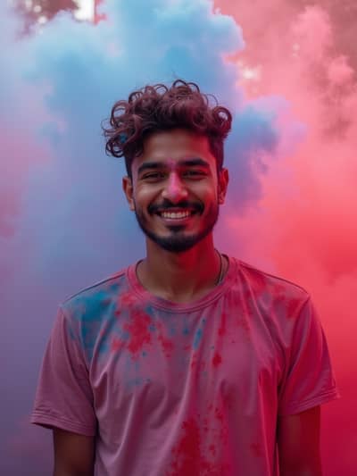 Professional holi AI photo 17 - High quality artificial intelligence photography