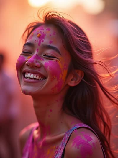 AI generated holi photo example 21 - Professional holi photography by PhotoForge