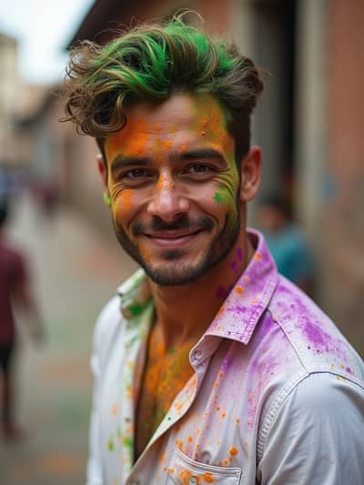 Professional holi AI photo 22 - High quality artificial intelligence photography