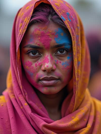 PhotoForge AI holi photo sample 25 - Studio quality AI generated photography