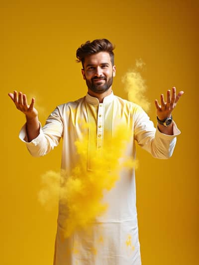 AI generated holi photo example 26 - Professional holi photography by PhotoForge