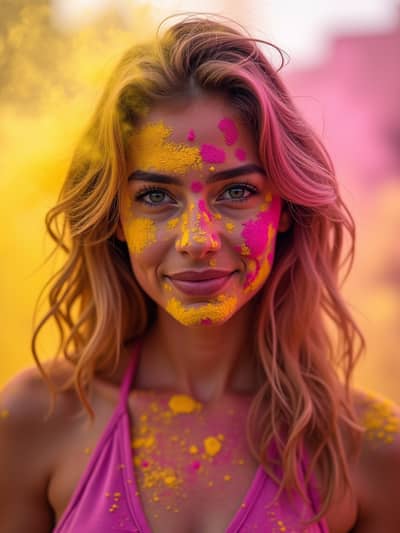 AI generated holi photo example 31 - Professional holi photography by PhotoForge