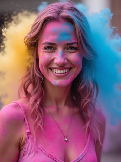 Professional holi AI photo 42 - High quality artificial intelligence photography