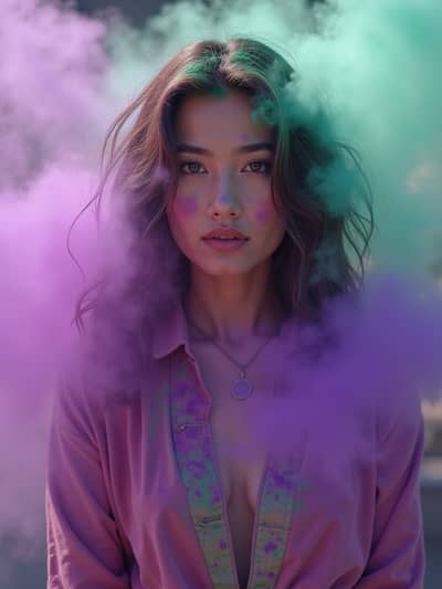 AI photography example 44 - holi photos generated by artificial intelligence