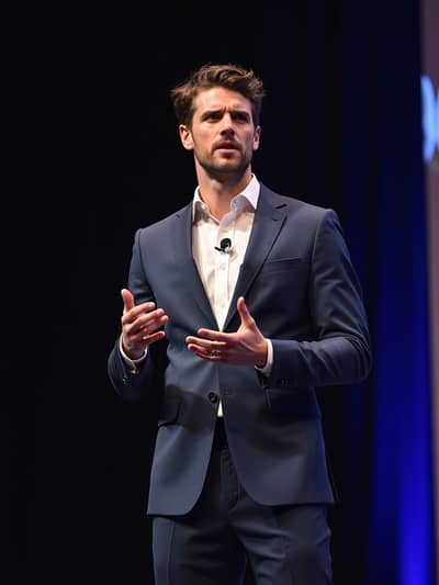 Professional keynote speaker AI photo 27 - High quality artificial intelligence photography