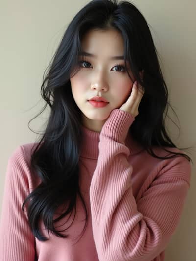 AI photography example 14 - korean profile photos generated by artificial intelligence