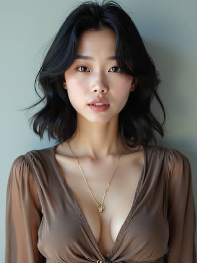 Korean Profile style photo 38 created with AI technology - PhotoForge professional photography