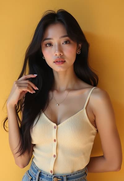 PhotoForge AI korean profile photo sample 50 - Studio quality AI generated photography