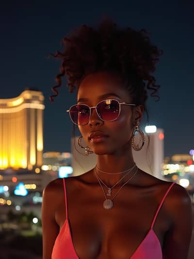 PhotoForge AI las vegas night photo sample 35 - Studio quality AI generated photography