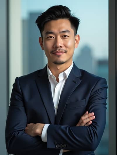 AI generated linkedin headshots photo example 16 - Professional linkedin headshots photography by PhotoForge