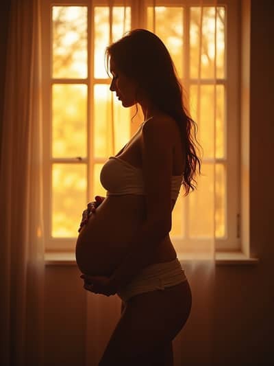 Maternity style photo 8 created with AI technology - PhotoForge professional photography