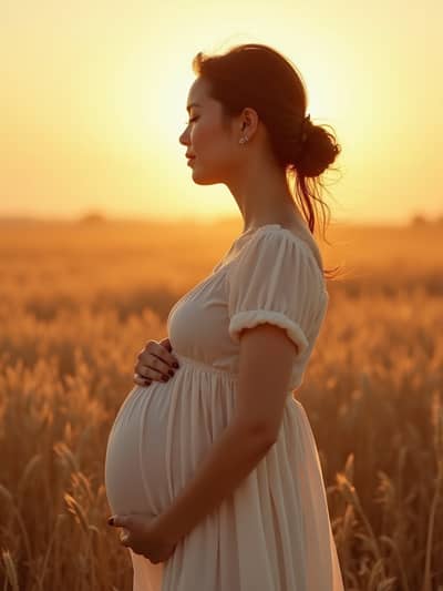PhotoForge AI maternity photo sample 10 - Studio quality AI generated photography