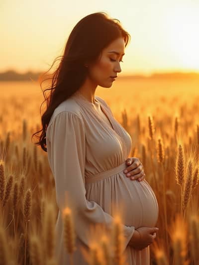 PhotoForge AI maternity photo sample 20 - Studio quality AI generated photography