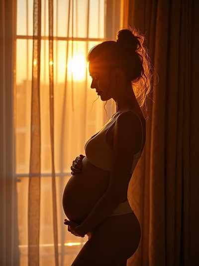 AI photography example 29 - maternity photos generated by artificial intelligence