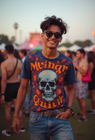 AI generated music festival photo example 16 - Professional music festival photography by PhotoForge