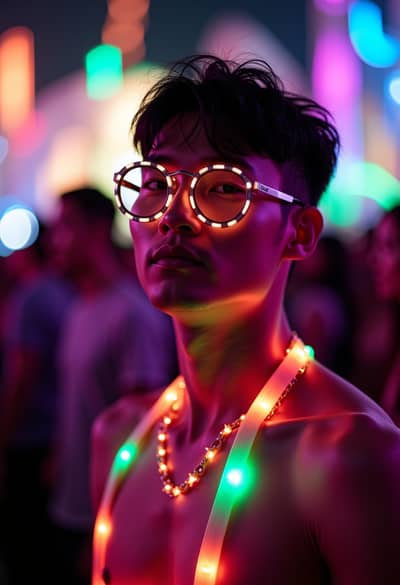 Professional music festival AI photo 22 - High quality artificial intelligence photography
