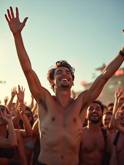 Professional music festival AI photo 42 - High quality artificial intelligence photography
