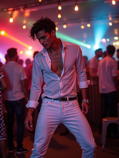 AI generated mykonos nights photo example 36 - Professional mykonos nights photography by PhotoForge