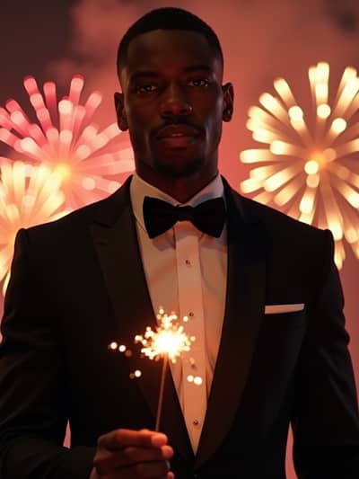 AI photography example 14 - new years eve photos generated by artificial intelligence