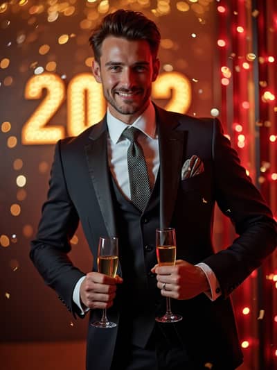Professional new years eve AI photo 17 - High quality artificial intelligence photography