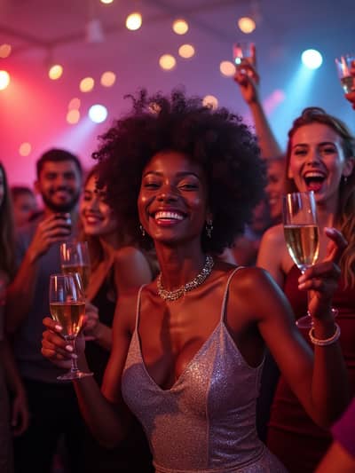 AI photography example 34 - new years eve photos generated by artificial intelligence
