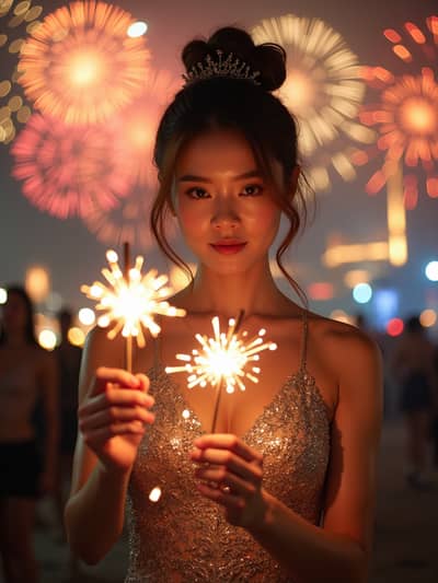 AI generated new years eve photo example 36 - Professional new years eve photography by PhotoForge