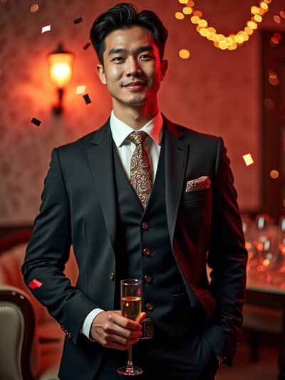 Professional new years eve AI photo 37 - High quality artificial intelligence photography