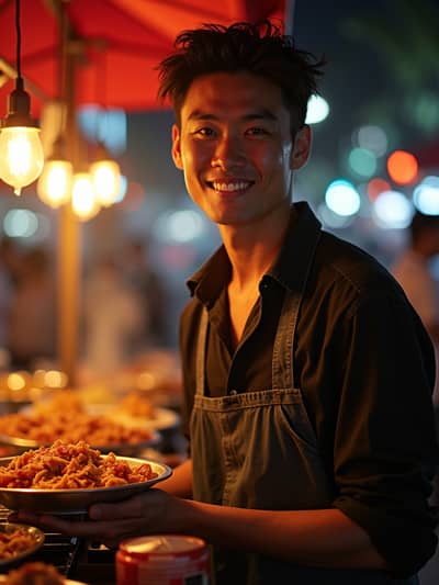 AI photography example 34 - nightlife photos generated by artificial intelligence