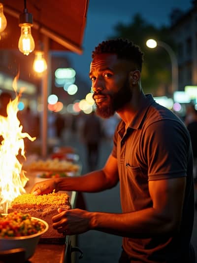 AI photography example 39 - nightlife photos generated by artificial intelligence
