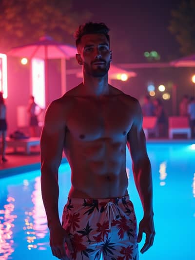 Professional nightlife AI photo 42 - High quality artificial intelligence photography