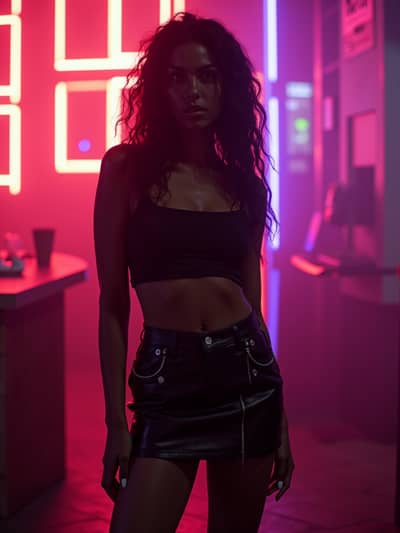 AI photography example 49 - nightlife photos generated by artificial intelligence