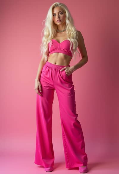 AI generated pink doll photo example 1 - Professional pink doll photography by PhotoForge