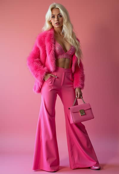AI photography example 34 - pink doll photos generated by artificial intelligence