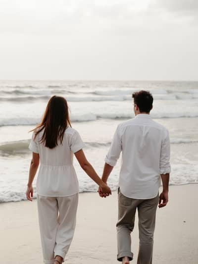 AI photography example 4 - pre wedding engagement photos generated by artificial intelligence