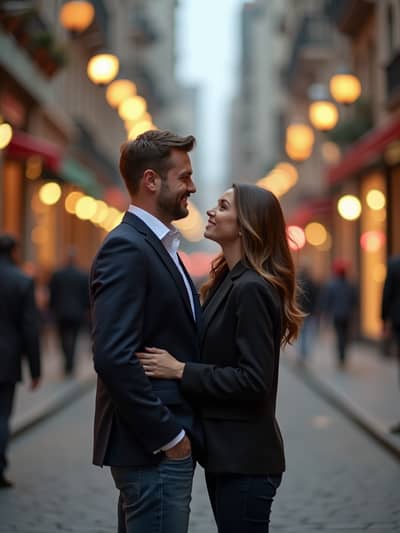 Pre Wedding Engagement style photo 8 created with AI technology - PhotoForge professional photography