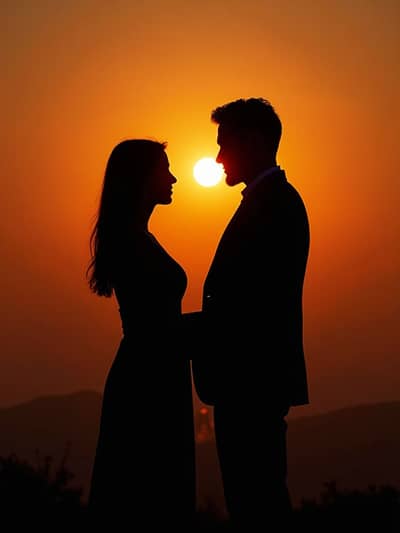 AI photography example 14 - pre wedding engagement photos generated by artificial intelligence